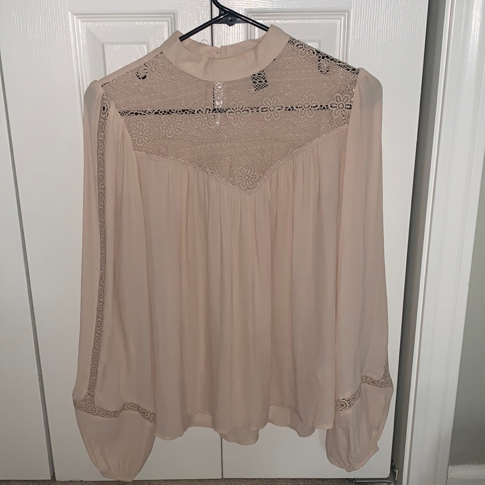 Cream lace blouse